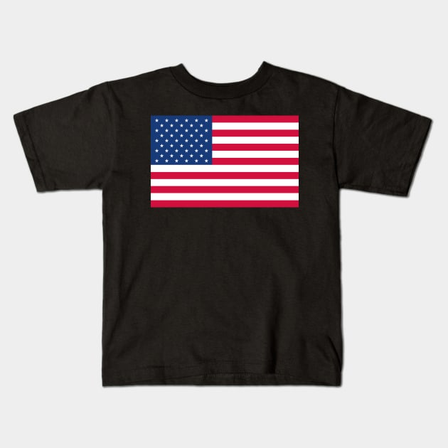 American Flag Tshirt designers Kids T-Shirt by Therain3401